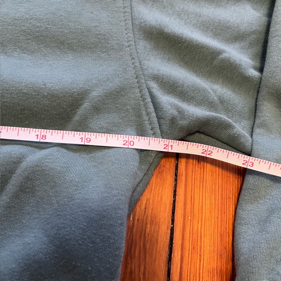 Teal Cropped Sweatshirt Zara M - Picture 9 of 12